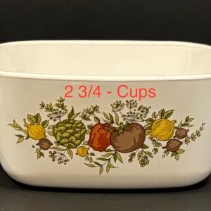 Vtg CorningWare Spice of Life Small Casserole Dish (Set of 3, No Lids)